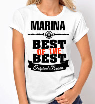 Женская футболка Best of The Best Марина