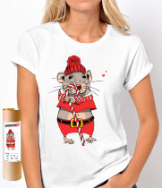 Женская футболка Крыска с конфеткой