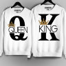 Парные толстовки (Свитшоты) "K"king" & Q"queen   (комплект 2 шт.)