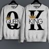 Парные толстовки (Свитшоты) "K"king" & Q"queen   (комплект 2 шт.)