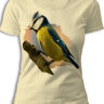 Женская футболка Птичка на ветке