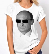 Женская футболка Путин в Очках