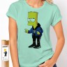 Женская футболка с Бартом Симпсоном 3