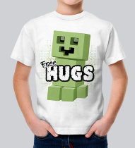 Детская футболка Майнкрафт Free HUGS