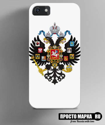 Чехол на iPhone герб Российской империи