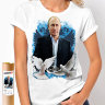 Женская Футболка Путин с голубями