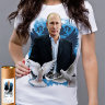 Женская Футболка Путин с голубями