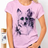Женская футболка с Фиолетовой Собакой