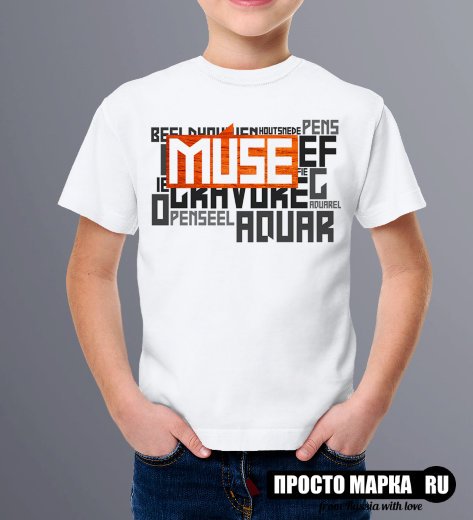Детская футболка MUSE title