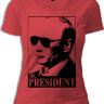Женская футболка Путин президент