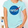 Женская футболка с логотипом NASA