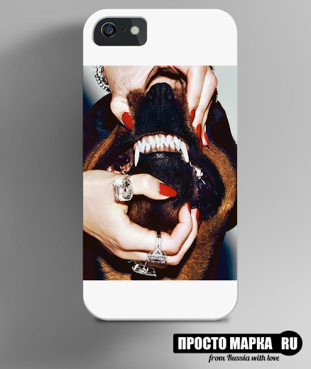 Чехол на iPhone пасть собаки