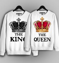 Парные толстовки (Свитшоты) KING & Queen (комплект 2 шт.)