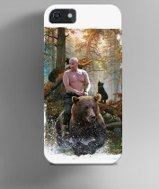 Чехол на iPhone Путин на медведе (Шишкин лес)