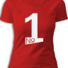 Женская футболка Номер Один