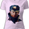 Женская футболка Путин в фуражке