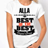 Женская футболка Best of The Best Алла