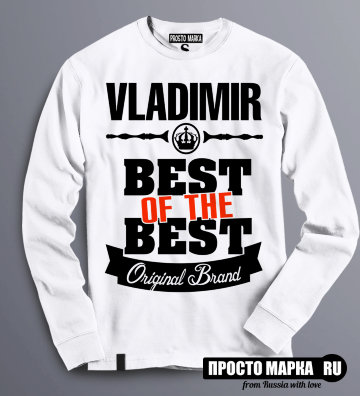 Толстовка (Свитшот) Best of The Best Владимир