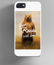 Чехол на iPhone с медведем - Из России с любовью