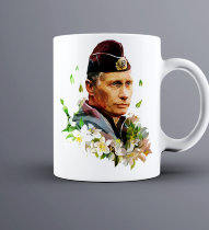 Кружка Путин с цветами