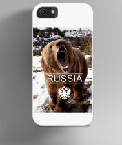 Чехол на iPhone с медведем Russia