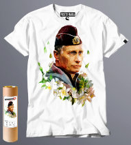 Футболка Путин с цветами
