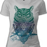 Женская футболка с Совой Owl Green