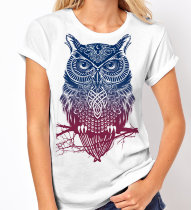 Женская футболка с Совой Purple Owl