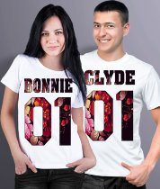 Парные футболки Бонни и Клайд (комплект 2 шт.)