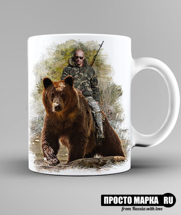 Кружка Путин на медведе