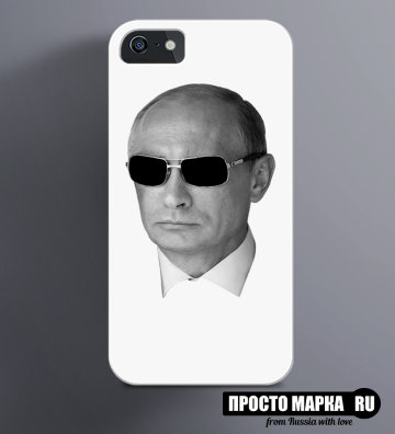 Чехол на iPhone  Путин в очках