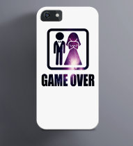 Чехол на iPhone для молодоженов Game Over 